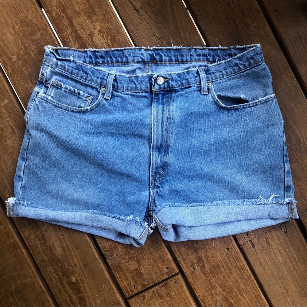 Vintage Ralph Lauren Shorts Denim Cutoffs Sz 14